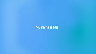 My name is Mia | Company Presentation 🚀