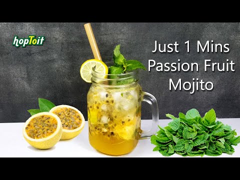 QUICK AND EASY MOJITO | How To Make Passion Fruit Mojito | Mojito Mocktail