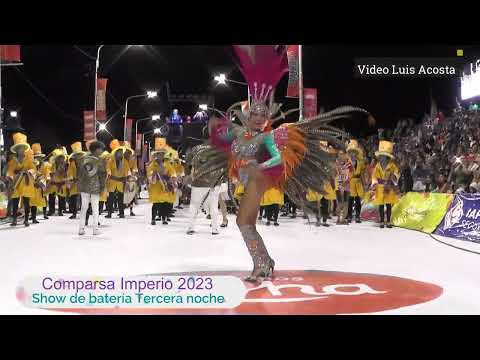 Comparsa Imperio 2023 - Show de batería Nota 10 - Tercera noche