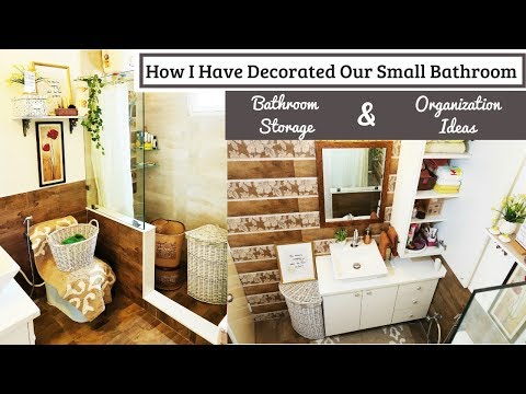 Small Bathroom Decorating / Organization Ideas | Small Space Storage Solutions