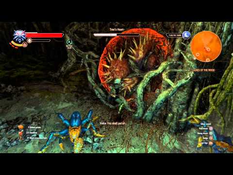 The Witcher III The Whispering Hillock Tree's Heart Fight (Death March Difficulty)