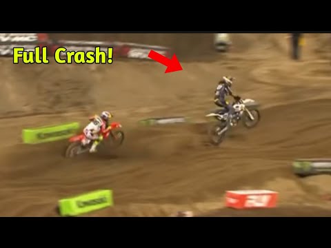 Justin Barcia & Malcolm Stewart Massive Mid-Air Crash | Anaheim Supercross 2026 450 Main Event