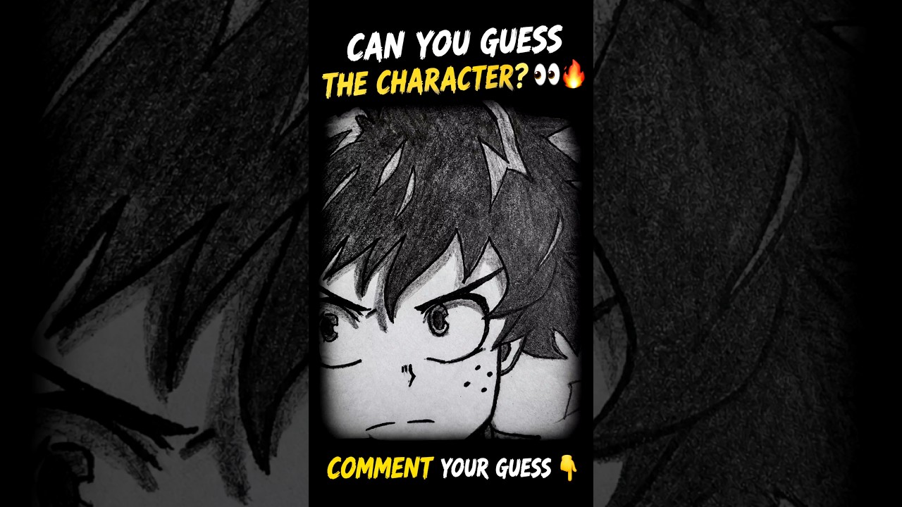 Can You Guess the Character? 👀🔥 | My OG Deku Drawing #shorts