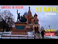 ST Basil S Cathedral In Winter Moscow Snowing ️ Weather Near Kremlin RUSSIA In Cristmas