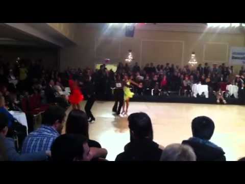 Nino and Kristina- Shimriel and Olga jive at 2010 Idsf world Latin championshi