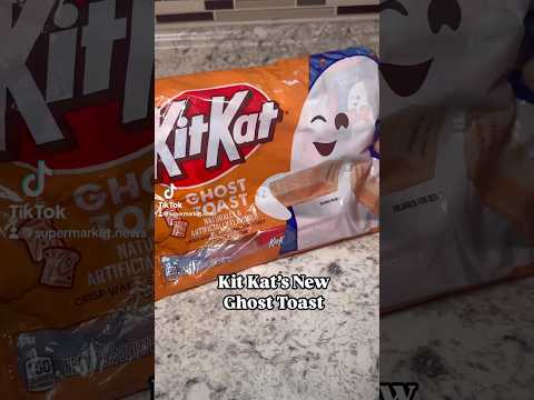 Kit Kat’s Ghost Toast #kitkat #halloween #candy
