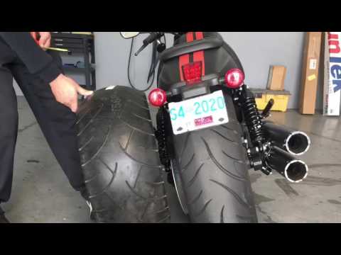 Harley vrod with 280 Metzler