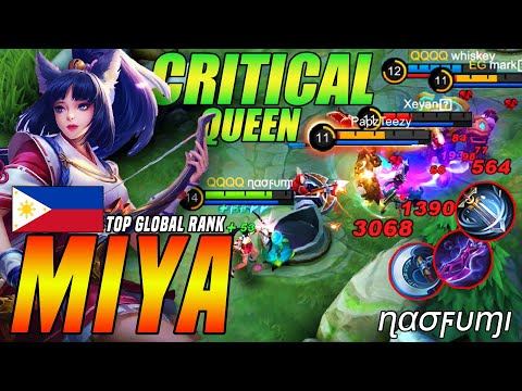 Miya Insane Critical Arrow Queen | Miya Full Critical Item Build | Top Global Miya By ɳασϝυɱι | MLBB