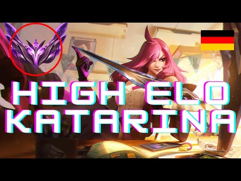 Katarina Guide german 🥇 Midlane High Elo (Master) Gameplay Analyse Tipps Runen 2022 Ranked MID DIFF?
