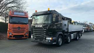 Scania G450 8X2*6 Kipper Kran HMF 2620 K5 dump truck | Image 4 - Autoline
