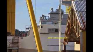 preview picture of video 'Fincantieri varo della Fregata Fremm  594'
