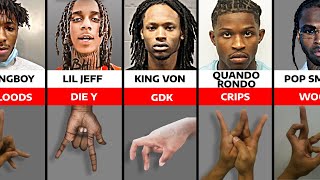 Drill Rappers And Their Gang Signs