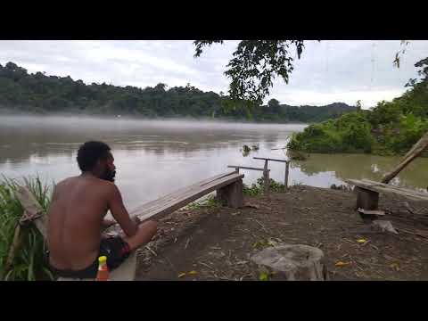 Cloudy Purari River. Papua New Guinea.