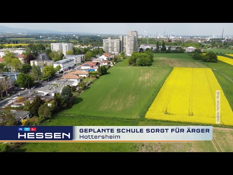 RTL HESSEN: Hattersheim - Geplante Grundschule vor dem Garten sorgt für Lärm und raubt Privatsphäre