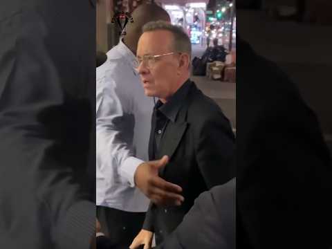 Tom Hank's Wife Gets Pushed #tomhanks