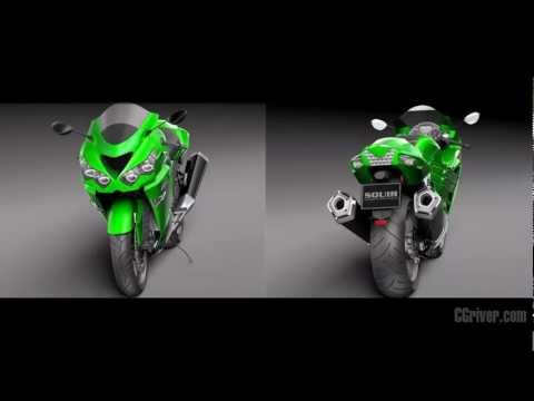 3D Model: Kawasaki ZX 14 R 2012 - CGriver.com