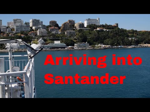 Motorbike trip to Spain the Portsmouth to Santander ferry arriving in Santander