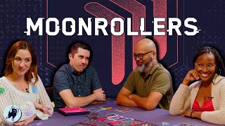 Moonrakers + dice + friends = | We play Moonrollers! | Push-your-luck in space | Board game play