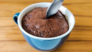 Chocolate Mug Cake in 1 Minute
