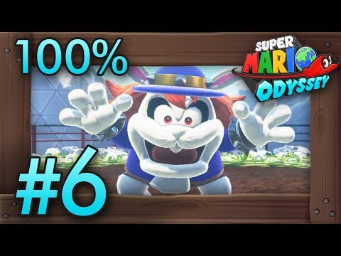 Super Mario Odyssey 100% Walkthrough Part 6 | Wooded Kingdom (All Moons & Coins) Switch Gameplay