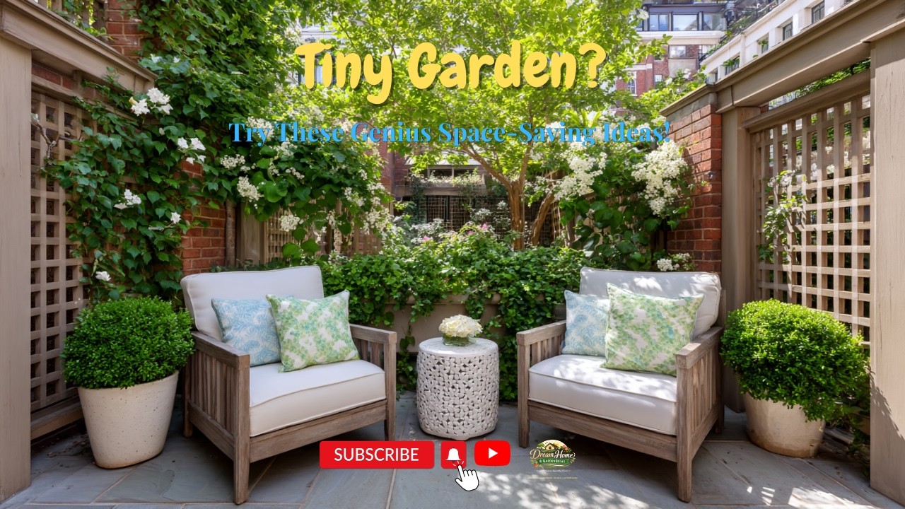Tiny Garden? 🌿 Try These Genius Space-Saving Ideas! 🏡✨