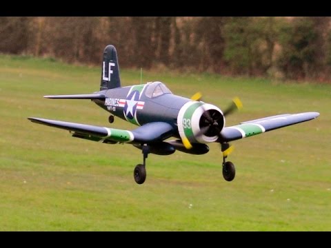 E-FLITE F4U-4 CORSAIR 1.2 MTR W/SPAN RC MAIDEN - AS3X AEF PNP - DEANO - 2016