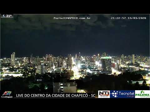 Live do centro da cidade de Chapecó - SC - câmera ao vivo #chapeco #chapecoaovivo