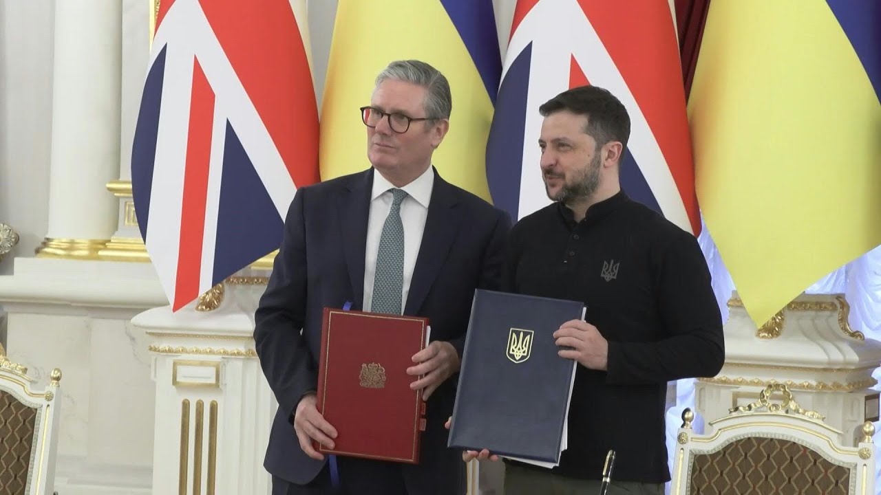 'Historic day' says Zelensky as UK and Ukraine sign 100-year agreement | AFP