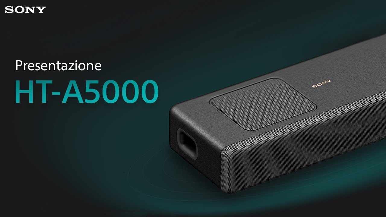 【SONY】 サウンドバー　HT-A5000 Sony HT-A5000 - Soundbar Dolby Atmos per TV a 5.1.2 Canali 450W