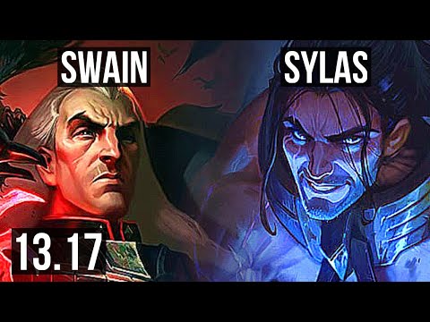 SWAIN vs SYLAS (MID) | 5/0/6, Rank 6 Swain, 800K mastery | TR Master | 13.17