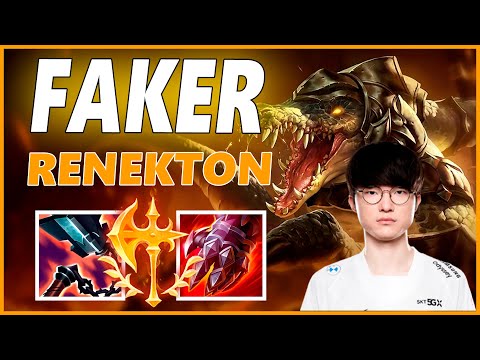⚡FAKER RENEKTON MID GAMEPLAY⚡SEASON 12 LEAGUE OF LEGENDS
