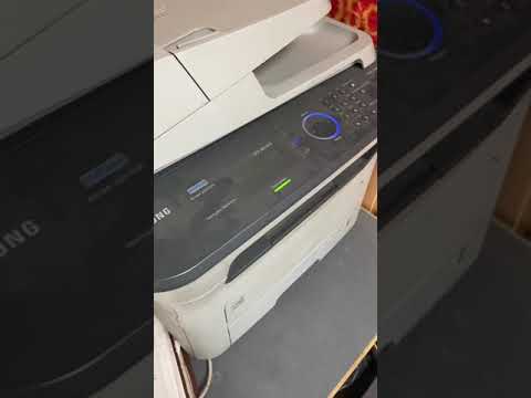 Печать системной страницы с #лазерного #мфу #samsung #scx4824fn #bw #чб