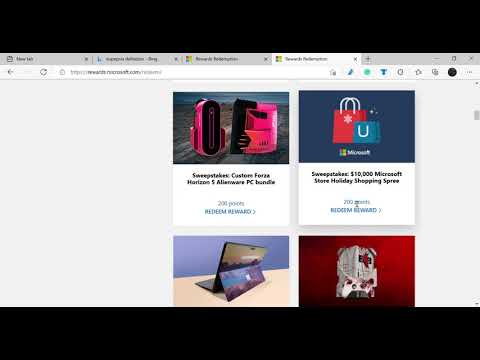 Microsoft available Rewards