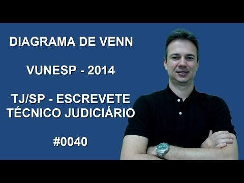 0040 - VUNESP - 2014 - TJ/SP - DIAGRAMA DE VENN (www.gurudamatematica.com.br)