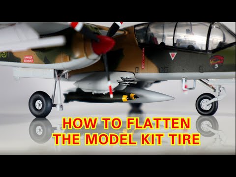 MODELING TIPS : HOW TO FLATTEN THE MODEL KIT TIRE LIKE A REAL SCALE