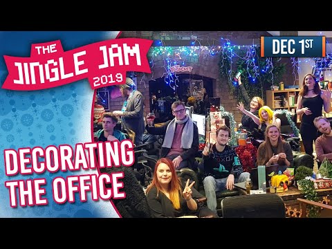 JINGLE JAM 2019 DAY 1 - DECORATING THE OFFICE! - 01/12/19