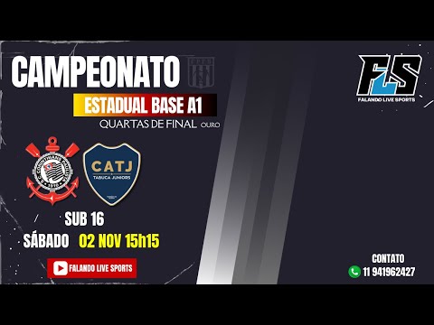 Campeonato Estadual Base A1 -Quartas de FInal (Ouro) Corinthians x Tabuca JRS  sub 16 ao Vivo no FLS