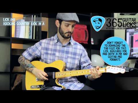 Lick 243/365 - Rocking Country Lick in A | 365 Guitar Licks Project
