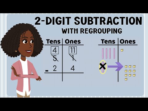 2 Digit Subtraction With Regrouping