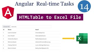 html table to excel in angular | download excel from table in angular | angular tutorials in telugu