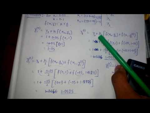 EULER'S MODIFIED METHOD:  easier way Numerical methods