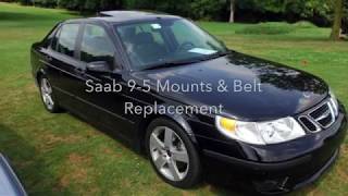 Saab 9-5 Cars Engine #Mount #Belt, #BeltTensioner Replacement