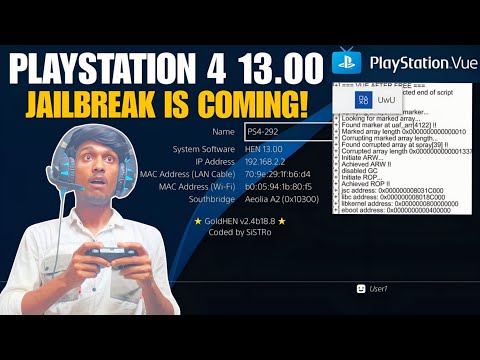 PS4 13.00-13.02 Jailbreak/New Webkit Exploit/NO BD-JB Disc Required