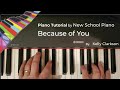 How to play Because of You - Kelly Clarkson -Piano ...