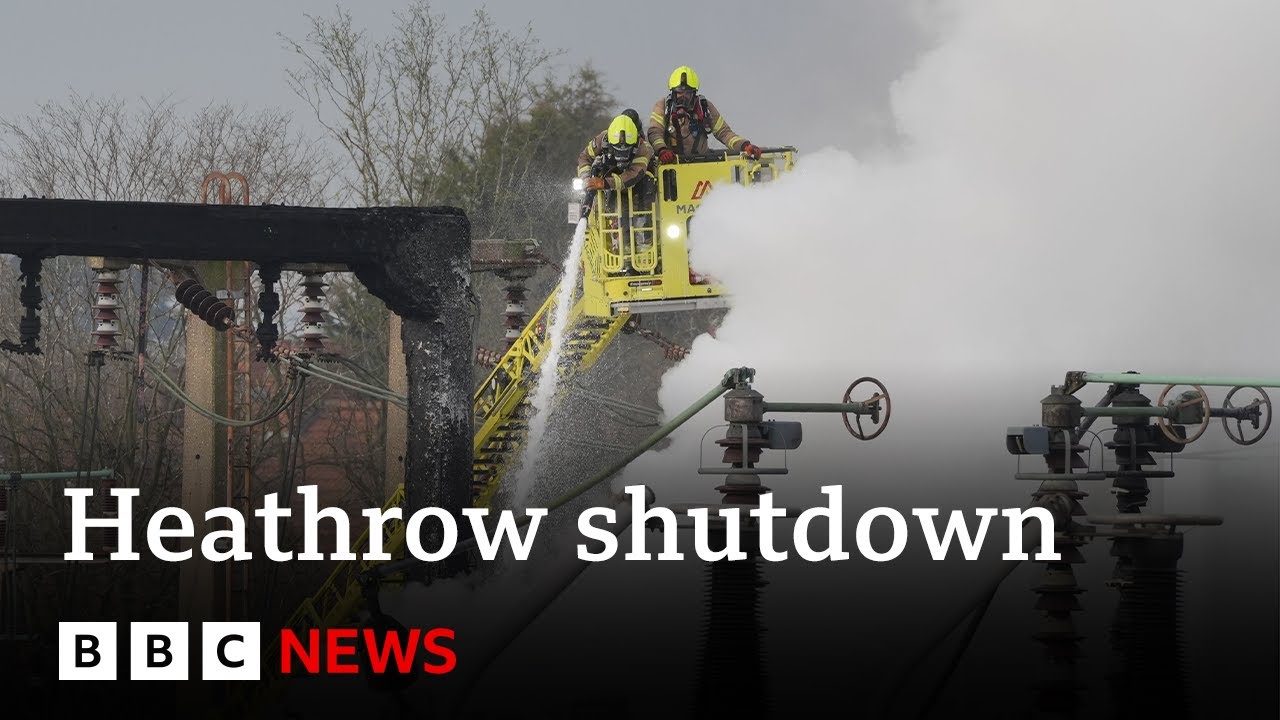 Counter-terrorism police leading Heathrow fire investigation | BBC News