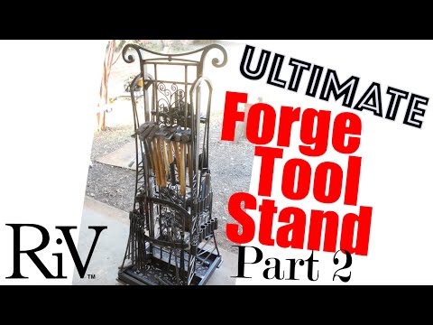 Ultimate Blacksmith Tool Stand Part 2 | RiV | Forging and Welding