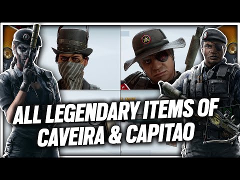 All Legendary Items of Caveira and Capitao - Rainbow Six Siege
