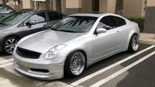 stanced g35 new wheels + diffuser