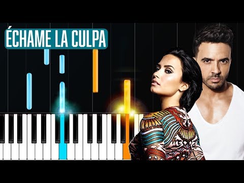 Luis Fonsi, Demi Lovato - "Échame La Culpa" Piano Tutorial - Chords - How To Play - Cover