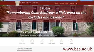 Remembering Colin Renfrew: a life’s work on the Cyclades and beyond